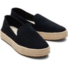 image:imageTOMS Womens Carolina Slipon Espadrille Leather UpperBlack Suede