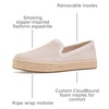 image:imageTOMS Womens Carolina Slipon Espadrille Leather UpperLight Grey