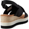 image:imageTOMS Womens Diana Crossover Platform SandalsBlack Heavy Canvas