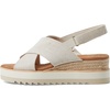 image:imageTOMS Womens Diana Crossover Platform SandalsNatural Yarn Dye