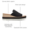 image:imageTOMS Womens Diana Mule SandalsBlack Wide Width Heavy Canvas