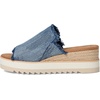 image:imageTOMS Womens Diana Mule SandalsDark Sky Textured DenimFray