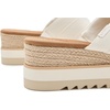 image:imageTOMS Womens Diana Mule SandalsWhite CanvasWoven Detail