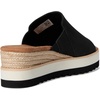 image:imageTOMS Womens Diana Mule Wedge Sandal  Slip On Leather Upper RopeWrapped Platform CloudBound InsolesBlack Leather