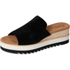 image:imageTOMS Womens Diana Mule Wedge Sandal  Slip On Leather Upper RopeWrapped Platform CloudBound InsolesBlack Suede