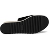 image:imageTOMS Womens Diana Mule Wedge Sandal  Slip On Leather Upper RopeWrapped Platform CloudBound InsolesBlack Suede