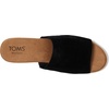 image:imageTOMS Womens Diana Mule Wedge Sandal  Slip On Leather Upper RopeWrapped Platform CloudBound InsolesBlack Suede