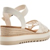 image:imageTOMS Womens Diana Wedge Heel Sandal Leather Upper RopeWrapped Midsole Adjustable Strap Buckle OrthoLite Insole  Adjustable Ankle Buckle Fit CloudBound Foam Comfort Lightweight Rope Midsole Textured EVA Outsole Wedge Sandals for WomenEgret Floral Crochet