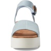 image:imageTOMS Womens Diana Wedge Heel Sandal Leather Upper RopeWrapped Midsole Adjustable Strap Buckle OrthoLite Insole  Adjustable Ankle Buckle Fit CloudBound Foam Comfort Lightweight Rope Midsole Textured EVA Outsole Wedge Sandals for WomenPastel Blue Washed Denim