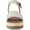 image:imageTOMS Womens Diana Wedge Heel Sandal Leather Upper RopeWrapped Midsole Adjustable Strap Buckle OrthoLite Insole  Adjustable Ankle Buckle Fit CloudBound Foam Comfort Lightweight Rope Midsole Textured EVA Outsole Wedge Sandals for WomenNatural Yarn Dye
