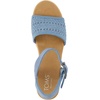 image:imageTOMS Womens Diana Wedge Heel Sandal Leather Upper RopeWrapped Midsole Adjustable Strap Buckle OrthoLite Insole  Adjustable Ankle Buckle Fit CloudBound Foam Comfort Lightweight Rope Midsole Textured EVA Outsole Wedge Sandals for WomenFaded Sky Denim Basket WeaveSuede