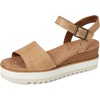 image:imageTOMS Womens Diana Wedge Heel Sandal Leather Upper RopeWrapped Midsole Adjustable Strap Buckle OrthoLite Insole  Adjustable Ankle Buckle Fit CloudBound Foam Comfort Lightweight Rope Midsole Textured EVA Outsole Wedge Sandals for WomenBrown Sugar Raffia