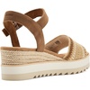image:imageTOMS Womens Diana Wedge Heel Sandal Leather Upper RopeWrapped Midsole Adjustable Strap Buckle OrthoLite Insole  Adjustable Ankle Buckle Fit CloudBound Foam Comfort Lightweight Rope Midsole Textured EVA Outsole Wedge Sandals for WomenDark Beige