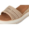 image:imageTOMS Womens Diana Wedge Heel Sandal Leather Upper RopeWrapped Midsole Adjustable Strap Buckle OrthoLite Insole  Adjustable Ankle Buckle Fit CloudBound Foam Comfort Lightweight Rope Midsole Textured EVA Outsole Wedge Sandals for WomenChampagne Metallic