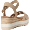 image:imageTOMS Womens Diana Wedge Heel Sandal Leather Upper RopeWrapped Midsole Adjustable Strap Buckle OrthoLite Insole  Adjustable Ankle Buckle Fit CloudBound Foam Comfort Lightweight Rope Midsole Textured EVA Outsole Wedge Sandals for WomenChampagne Metallic