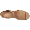 image:imageTOMS Womens Diana Wedge Heel Sandal Leather Upper RopeWrapped Midsole Adjustable Strap Buckle OrthoLite Insole  Adjustable Ankle Buckle Fit CloudBound Foam Comfort Lightweight Rope Midsole Textured EVA Outsole Wedge Sandals for WomenBrown Sugar Raffia