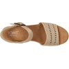 image:imageTOMS Womens Diana Wedge Heel Sandal Leather Upper RopeWrapped Midsole Adjustable Strap Buckle OrthoLite Insole  Adjustable Ankle Buckle Fit CloudBound Foam Comfort Lightweight Rope Midsole Textured EVA Outsole Wedge Sandals for WomenChampagne Metallic Basket Weave