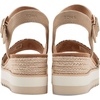 image:imageTOMS Womens Diana Wedge Heel Sandal Leather Upper RopeWrapped Midsole Adjustable Strap Buckle OrthoLite Insole  Adjustable Ankle Buckle Fit CloudBound Foam Comfort Lightweight Rope Midsole Textured EVA Outsole Wedge Sandals for WomenOatmeal Small Leopard SpotsSuede