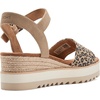 image:imageTOMS Womens Diana Wedge Heel Sandal Leather Upper RopeWrapped Midsole Adjustable Strap Buckle OrthoLite Insole  Adjustable Ankle Buckle Fit CloudBound Foam Comfort Lightweight Rope Midsole Textured EVA Outsole Wedge Sandals for WomenBeige