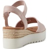 image:imageTOMS Womens Diana Wedge Heel Sandal Leather Upper RopeWrapped Midsole Adjustable Strap Buckle OrthoLite Insole  Adjustable Ankle Buckle Fit CloudBound Foam Comfort Lightweight Rope Midsole Textured EVA Outsole Wedge Sandals for WomenBallet Pink Melange Woven