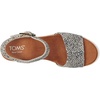 image:imageTOMS Womens Diana Wedge Sandal Leather Upper CloudBound InsoleMacadamia Mini Cheetah Suede