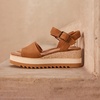image:imageTOMS Womens Diana Wedge Sandal Leather Upper CloudBound InsoleTan