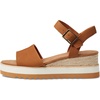 image:imageTOMS Womens Diana Wedge Sandal Leather Upper CloudBound InsoleTan