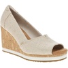 image:imageTOMS Womens Essential Peep Toe Casual Sandals Casual High Heel 3 amp Up  BeigeBeige