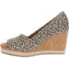 image:imageTOMS Womens Essential Peep Toe Casual Sandals Casual High Heel 3 amp Up  BrownBrown