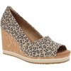 image:imageTOMS Womens Essential Peep Toe Casual Sandals Casual High Heel 3 amp Up  BrownBrown