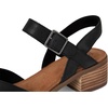 image:imageTOMS Womens Jaclyn Block Heel Mary Jane Leather Upper Adjustable Strap and Buckle CloudBound Insole15 HeelBlack Leather