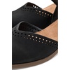 image:imageTOMS Womens Jaclyn Block Heel Mary Jane Leather Upper Adjustable Strap and Buckle CloudBound Insole15 HeelBlack Nubuck LeatherPerf