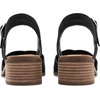 image:imageTOMS Womens Jaclyn Block Heel Mary Jane Leather Upper Adjustable Strap and Buckle CloudBound Insole15 HeelBlack Nubuck LeatherPerf