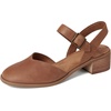 image:imageTOMS Womens Jaclyn Block Heel Mary Jane Leather Upper Adjustable Strap and Buckle CloudBound Insole15 HeelBrown Sugar Leather