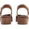 image:imageTOMS Womens Jaclyn Block Heel Mary Jane Leather Upper Adjustable Strap and Buckle CloudBound Insole15 HeelBrown Sugar Nubuck LeatherPerf