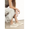 image:imageTOMS Womens Kameron Lace Up Fashion Sneaker Suede Upper CloudBound InsoleChampagne Metallic Suede