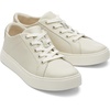 image:imageTOMS Womens Kameron Lace Up Fashion Sneaker Suede Upper CloudBound InsoleFog LeatherMetallic Leather