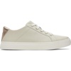 image:imageTOMS Womens Kameron Lace Up Fashion Sneaker Suede Upper CloudBound InsoleFog LeatherMetallic Leather