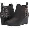 image:imageTOMS Womens Kelsey Ankle BootBlack LeatherZebra Shimmer