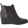 image:imageTOMS Womens Kelsey Ankle BootBlack LeatherZebra Shimmer
