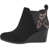 image:imageTOMS Womens Kelsey Ankle BootBlack SuedeBrocade