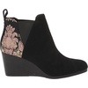 image:imageTOMS Womens Kelsey Ankle BootBlack SuedeBrocade