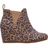 image:imageTOMS Womens Kelsey Ankle BootDesert Tan Leopard Print Suede