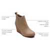 image:imageTOMS Womens Kelsey Ankle BootTaupe Grey LeatherSuede