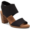 image:imageTOMS Womens Majorca Cutout SandalBlack Melange Woven