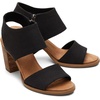 image:imageTOMS Womens Majorca Cutout SandalBlack Melange Woven