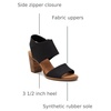 image:imageTOMS Womens Majorca Cutout SandalBlack Woven