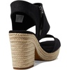 image:imageTOMS Womens Majorca Platform Sandal Textile UpperBlack Basket Weave