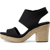 image:imageTOMS Womens Majorca Platform Sandal Textile UpperBlack Basket Weave