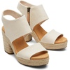 image:imageTOMS Womens Majorca Platform Sandal Textile UpperNatural Basket Weave